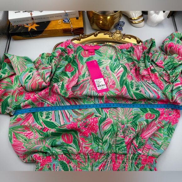 🆕 LILLY PULITZER 🧿 NWT Taviana Stretch Dress, Coming in Hot Blue Horizon, Sz 6 - Picture 16 of 16